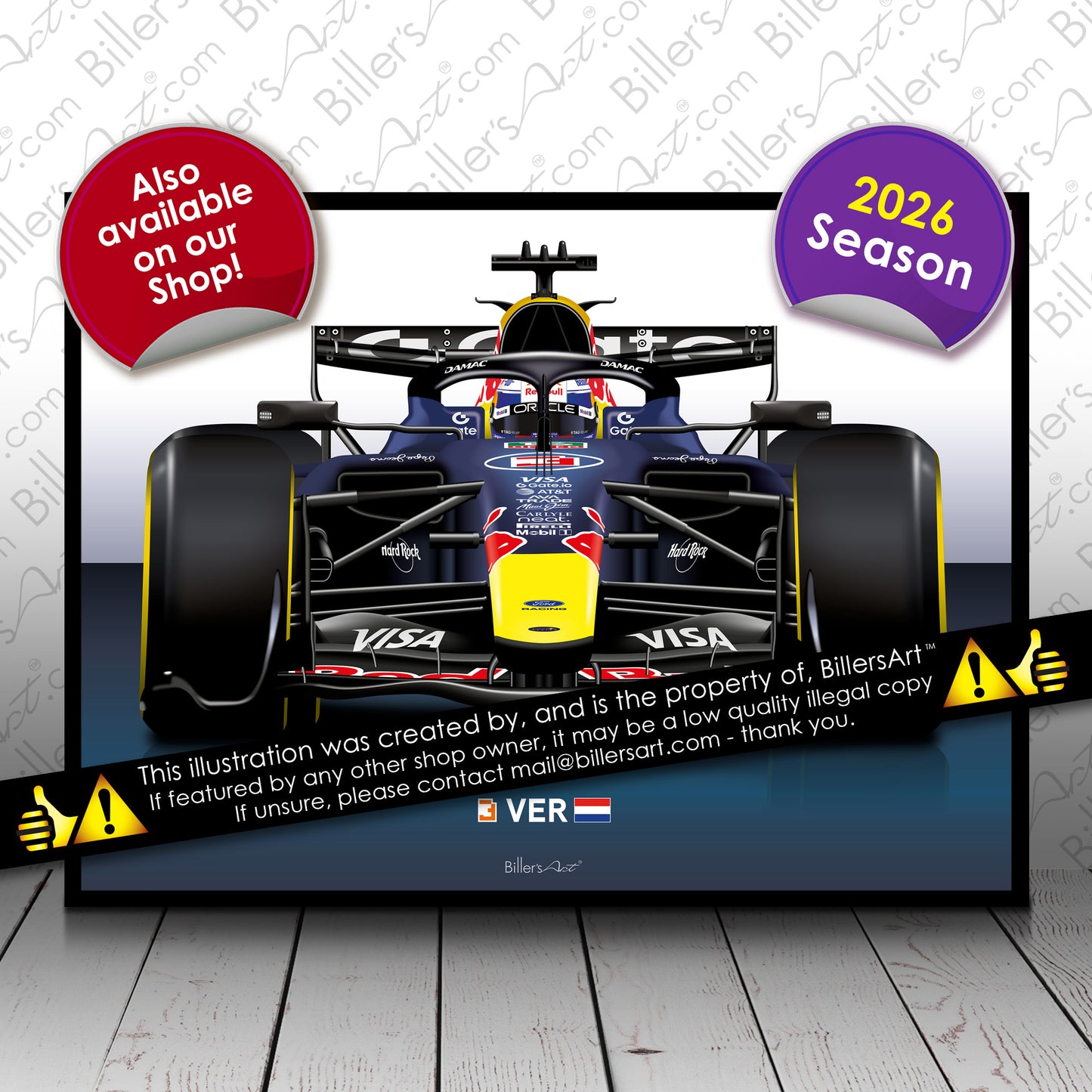 Max Verstappen Formula 1 Racing Helmet 2026 Red Bull Print