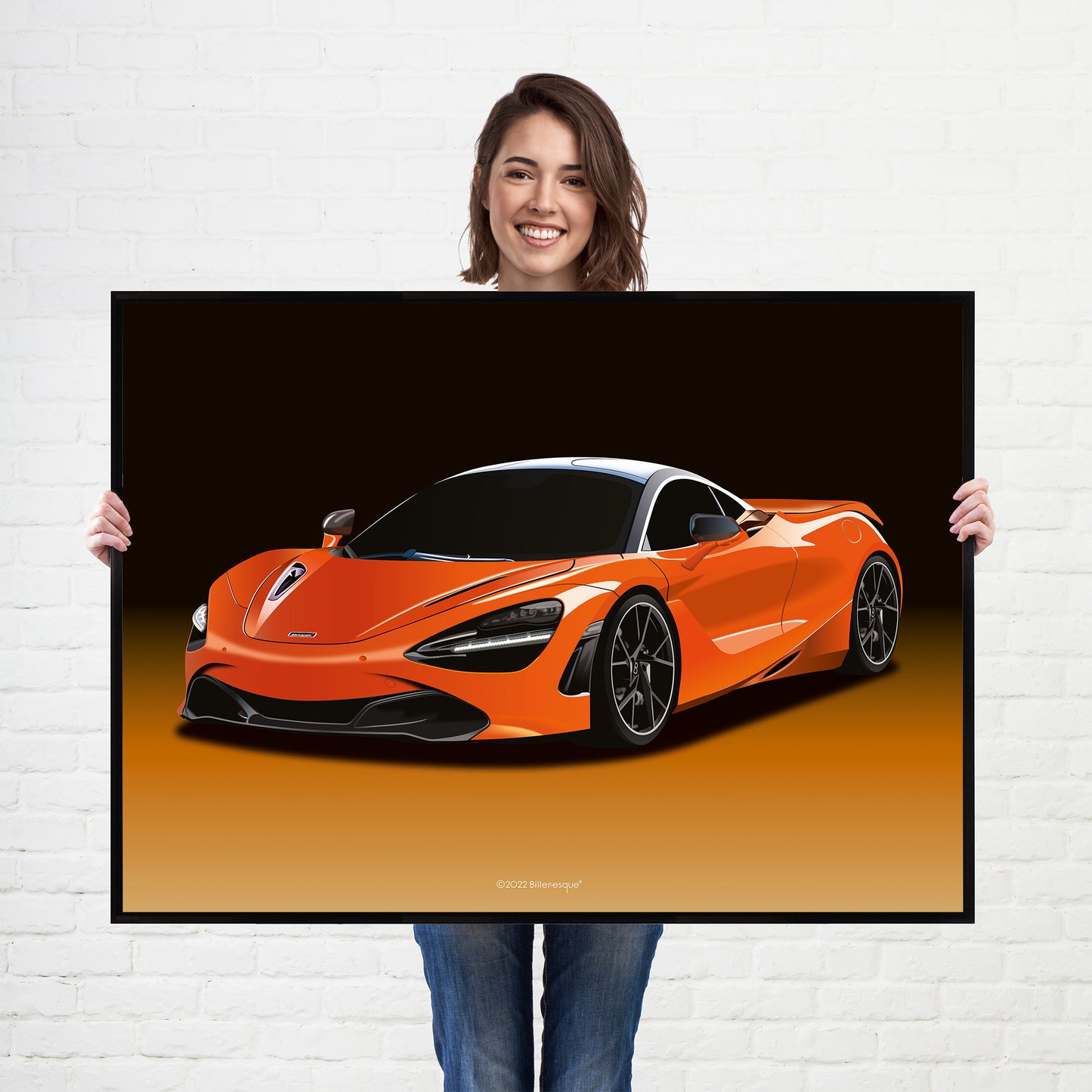 McLaren 720S Supercar Print - fast sports cars Poster