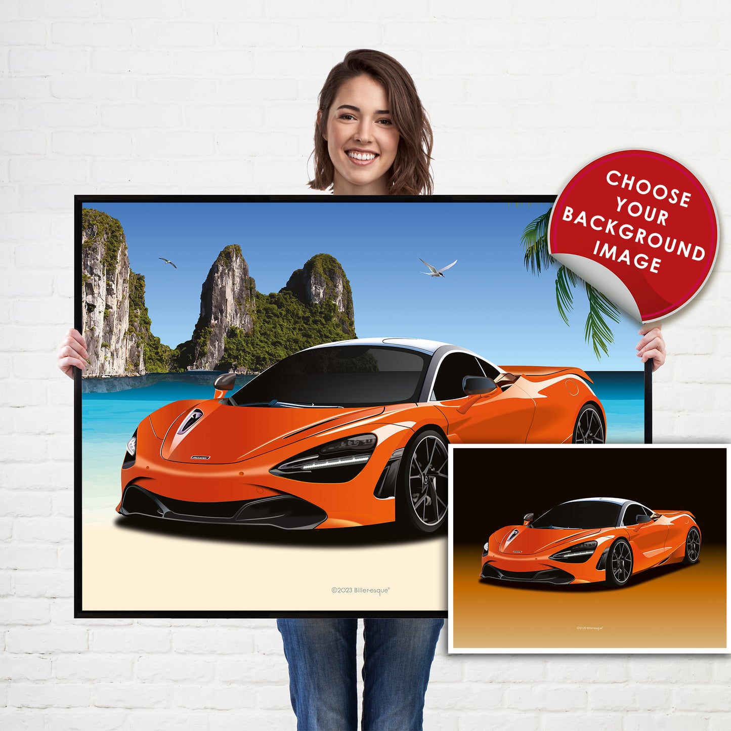 McLaren 720S Supercar Print - fast sports cars Poster