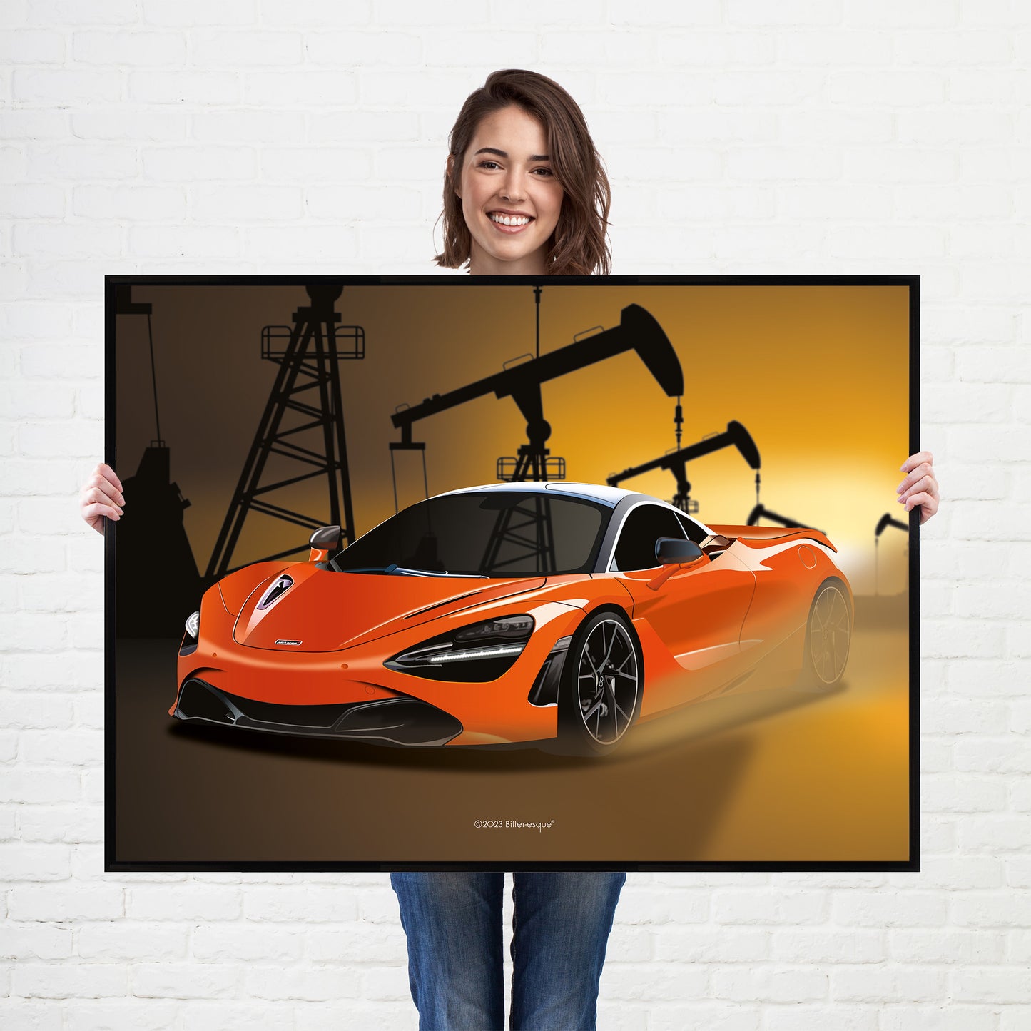 McLaren 720S Supercar Print - fast sports cars Poster