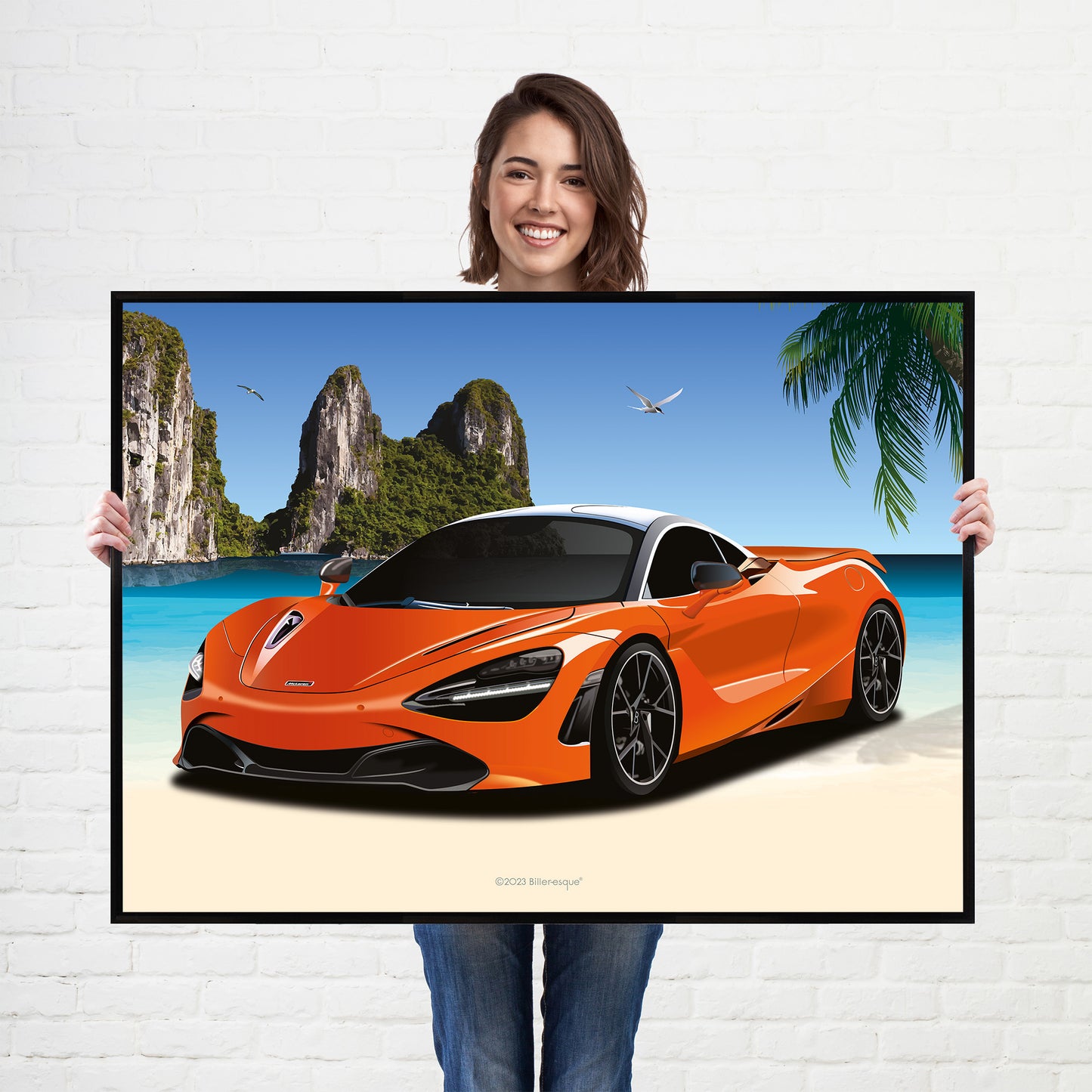 McLaren 720S Supercar Print - fast sports cars Poster