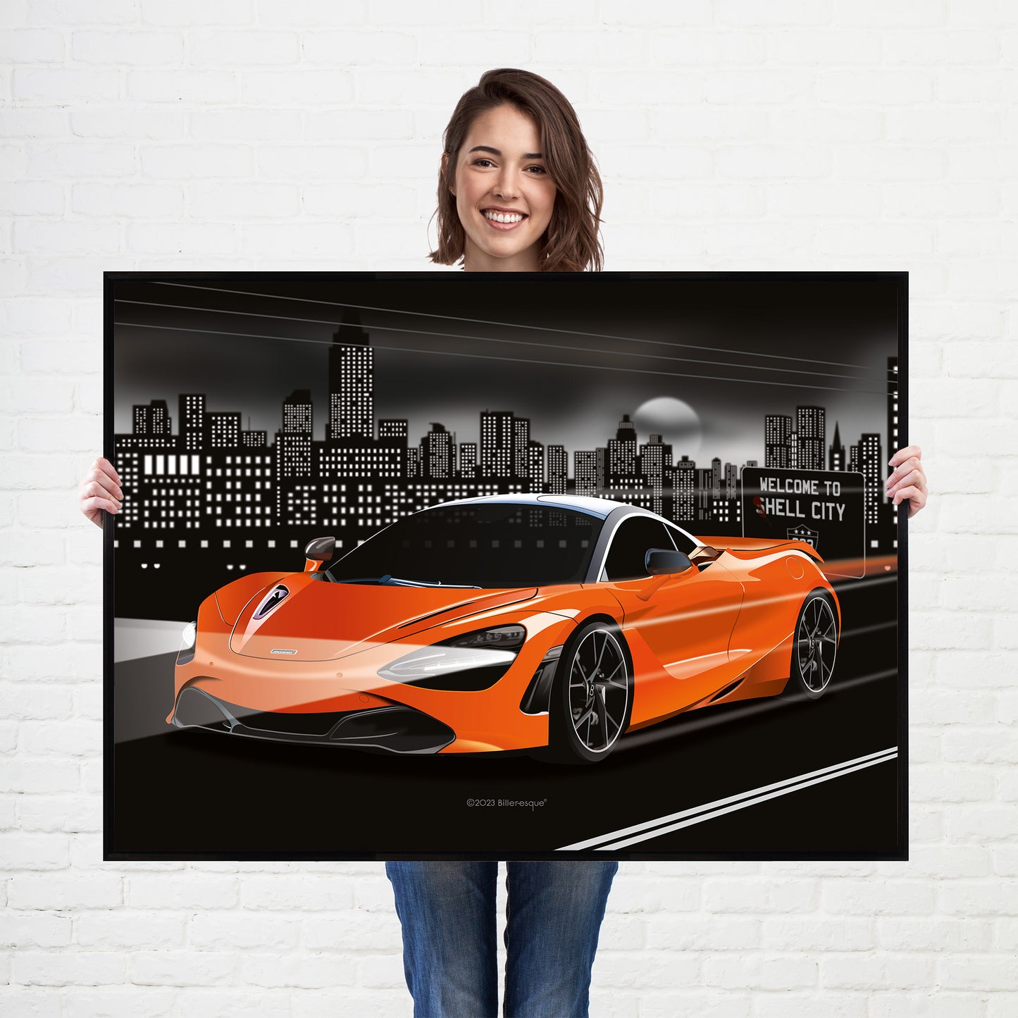 McLaren 720S Supercar Print - fast sports cars Poster