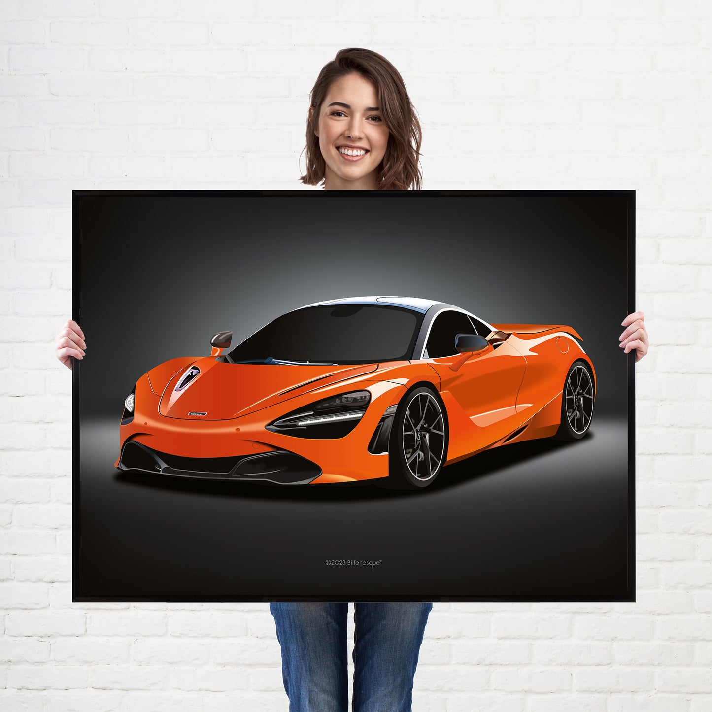 McLaren 720S Supercar Print - fast sports cars Poster