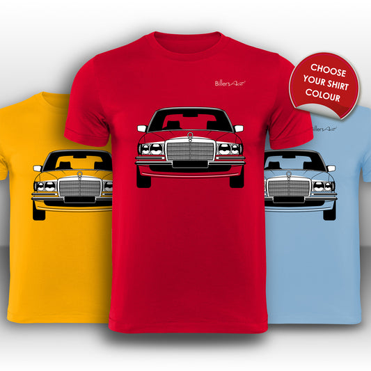 Mercedes S-Class 1980 Front View High Quality T-Shirt