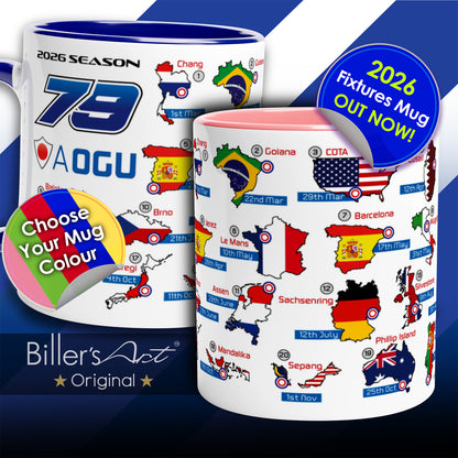 Miguel Ai Ogura MotoGP 2026 Season Fixtures Racing Calendar Mug