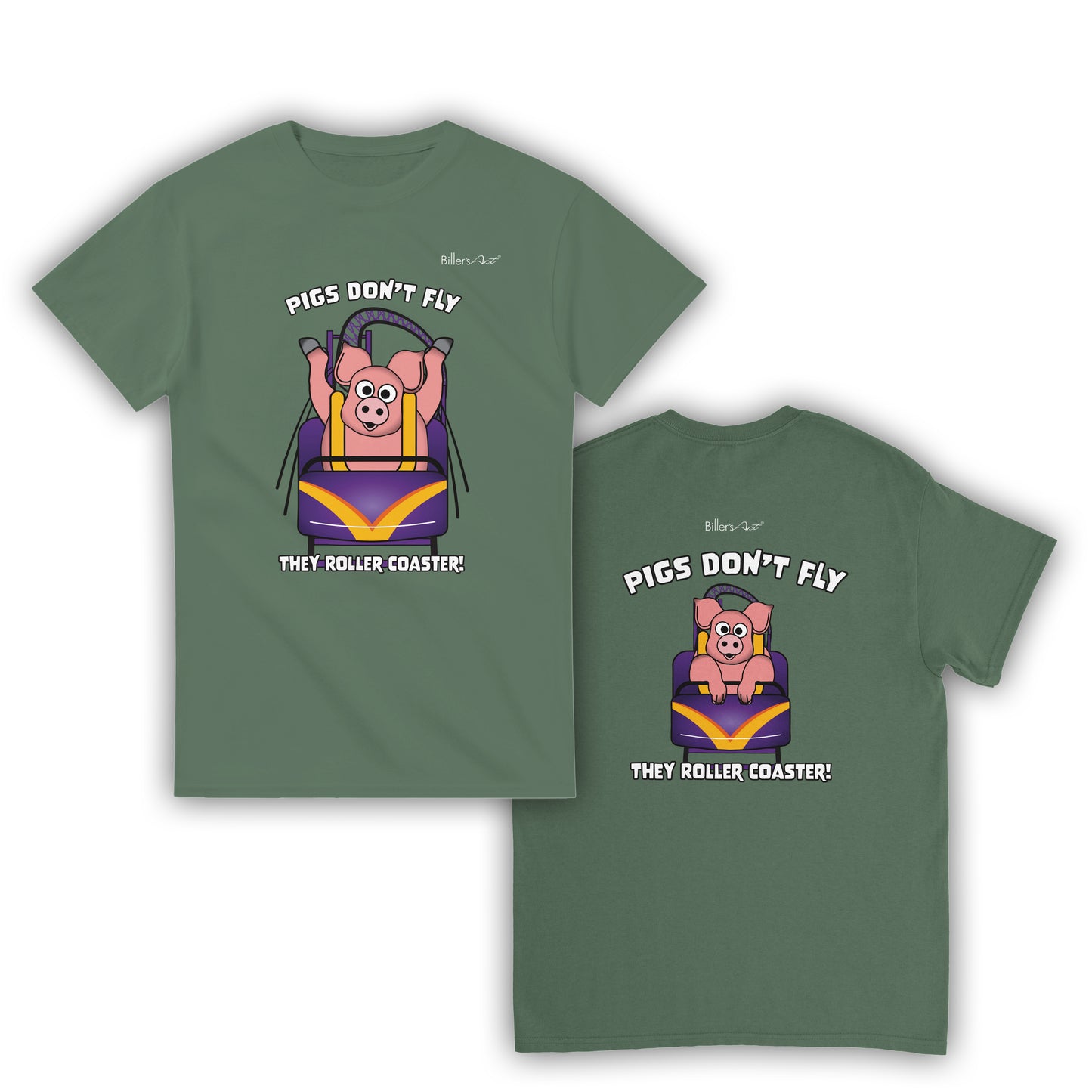Pigs Don't Fly - Rollercoaster T-Shirt