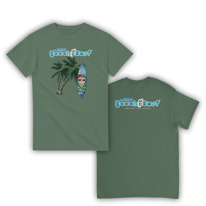 Day of the Dead Surf Board T-Shirt - BEACH & SURF Leisure Wear