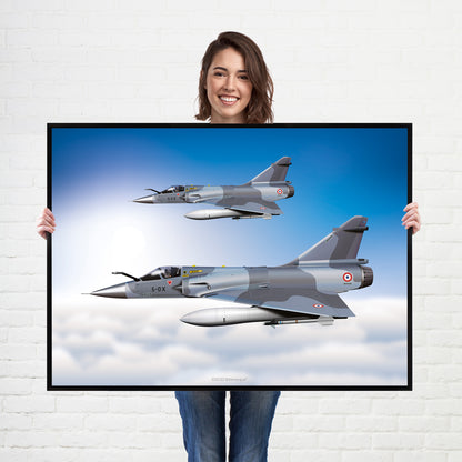 Dassault Mirage 2000 Fighter Jet Aircraft Poster Print