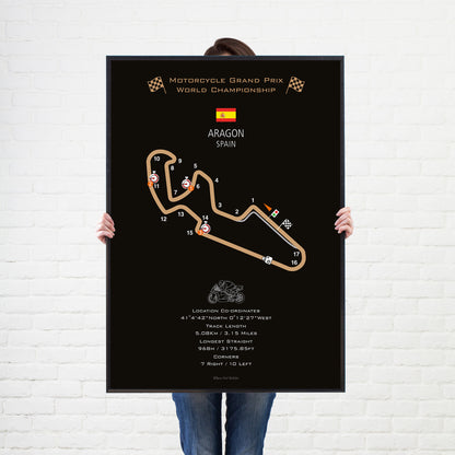 Motorcycle Racing Circuit Prints - MotoGP Circuits