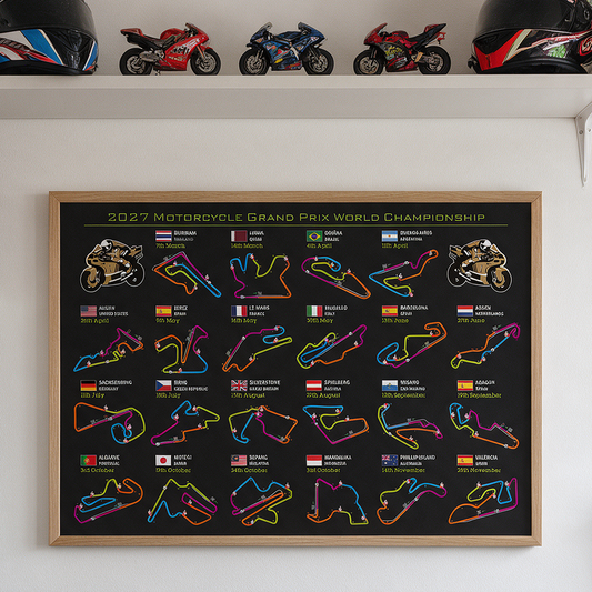 MotoGP 2027 Circuit Fixtures Lanscape Print