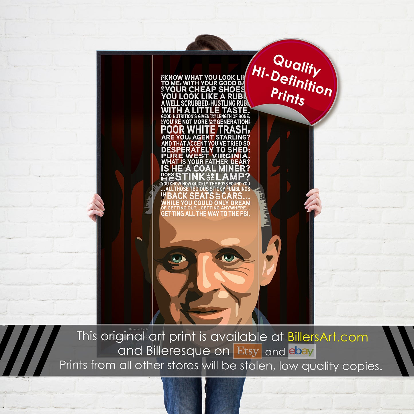 The Silence of the Lambs Movie Poster - Hannibal Lecter Quote