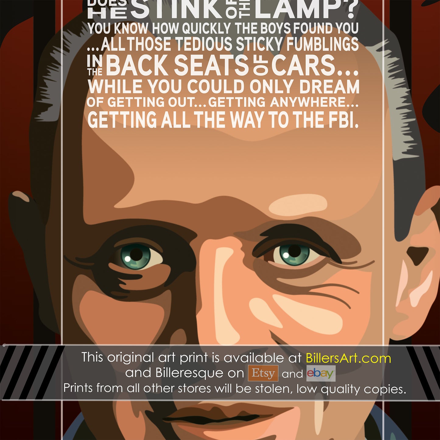 The Silence of the Lambs Movie Poster - Hannibal Lecter Quote