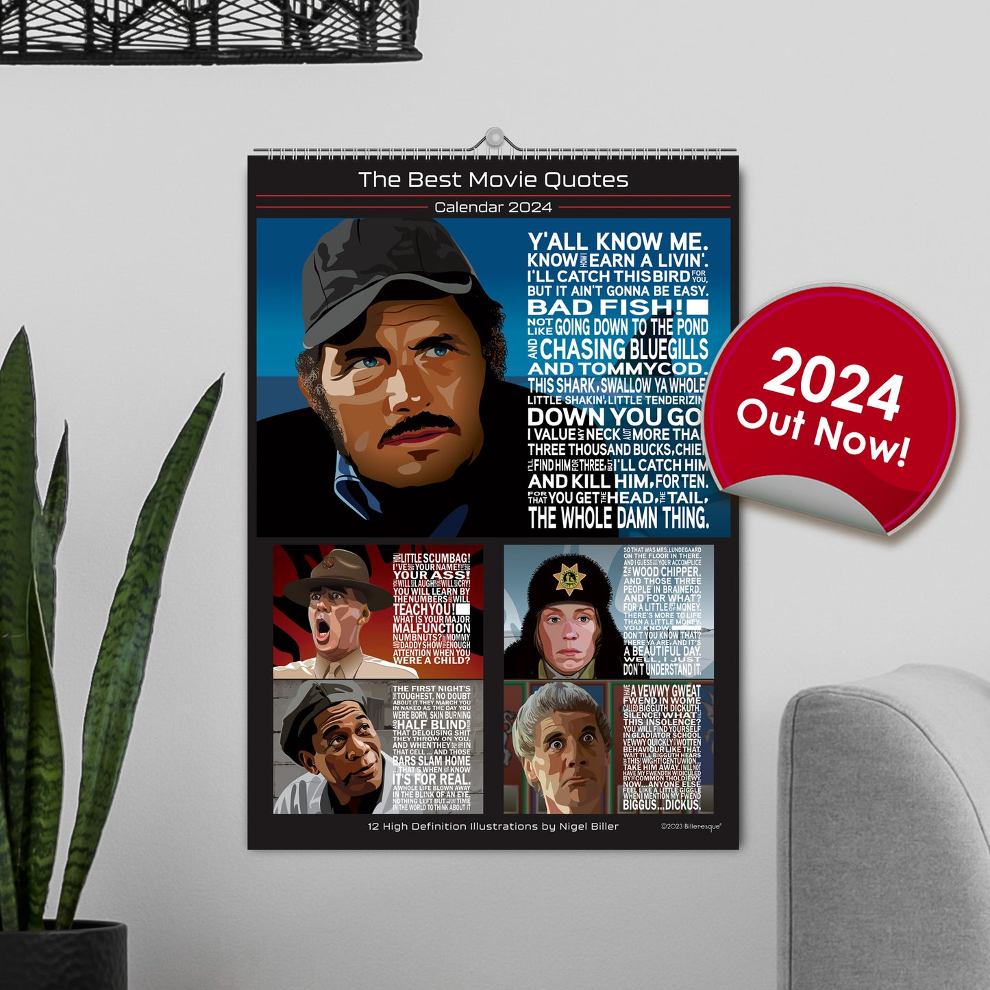 Movie Quotes 2024 Calendar - Film and Movie Calendar