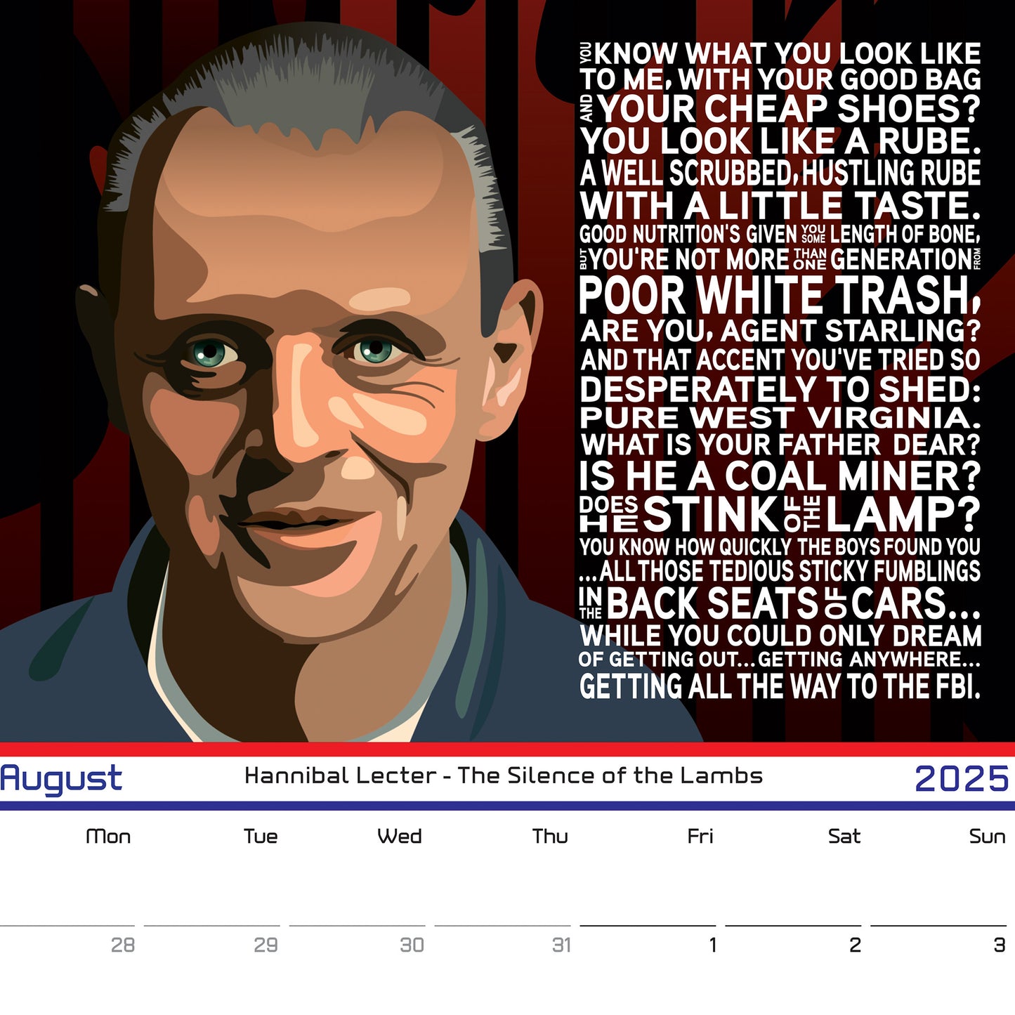 Movie Quotes 2025 Calendar - Film and Movie Calendar