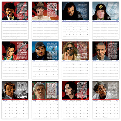 Movie Quotes 2025 Calendar - Film and Movie Calendar