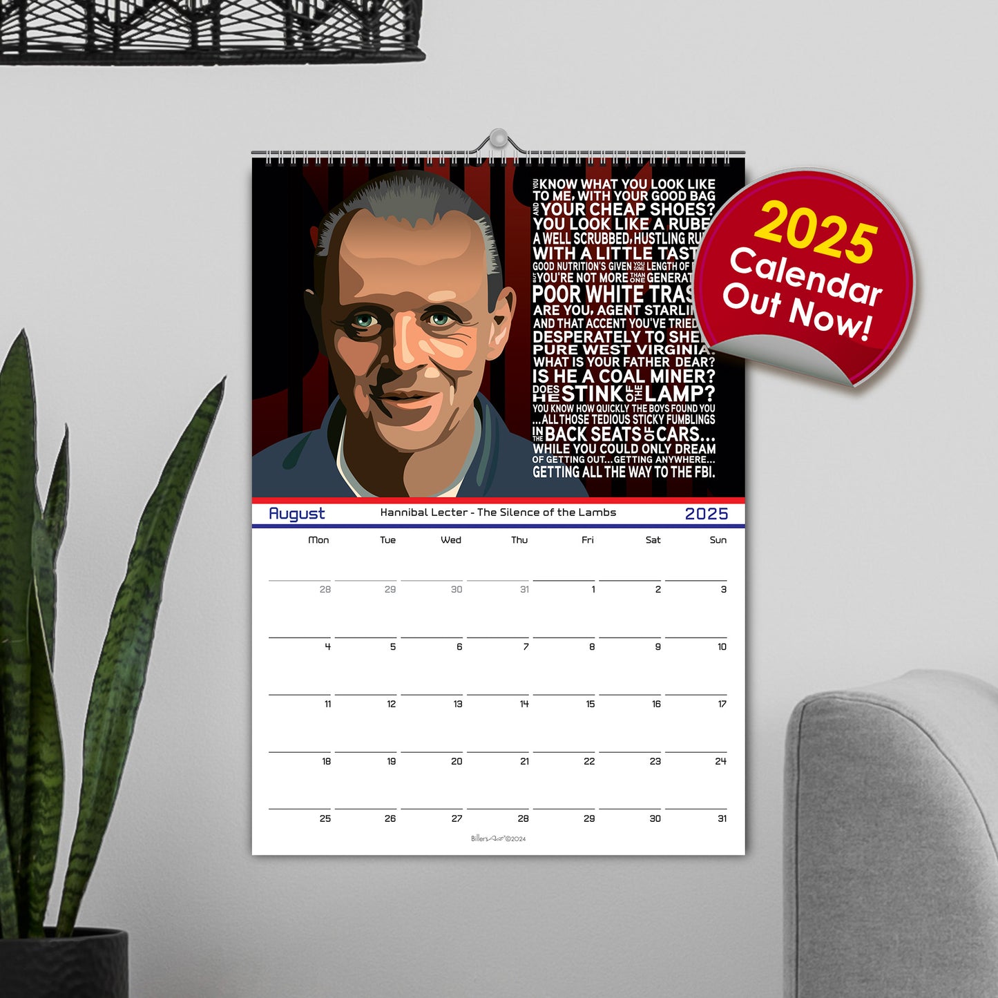 Movie Quotes 2025 Calendar - Film and Movie Calendar