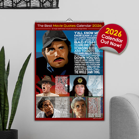 Movie Quotes 2026 Calendar - Film and Movie Calendar