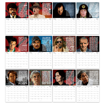 Movie Quotes 2024 Calendar - Film and Movie Calendar