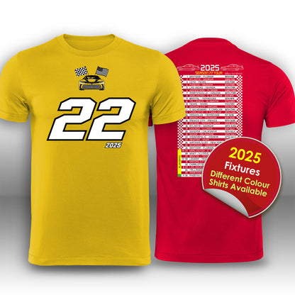 No22 Stock Car Racing T-Shirt - Joey Logano