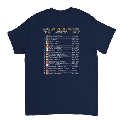 Pedro Acosta 2026 MotoGP Race Calendar T-Shirt