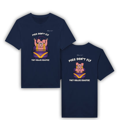 Pigs Don't Fly - Rollercoaster Womens' Slim Fit T-Shirt