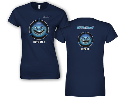 BEACH & SURF Leisure Wear - Bite Me Shark Womens Slim Fit T-Shirt