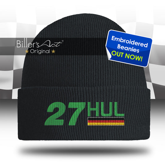 Nico Hulkenberg Embroidered F1 Beanie