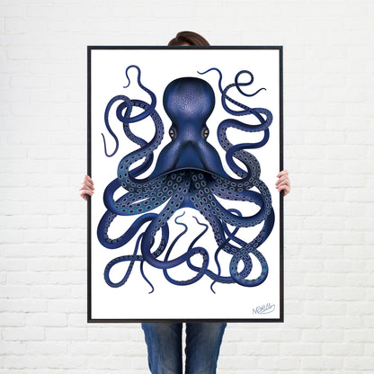 Octopus Kraken Sea Fish Poster Wall Print