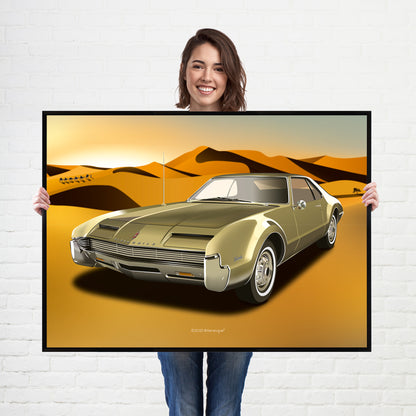 Oldsmobile Toronado American Muscle Car Poster