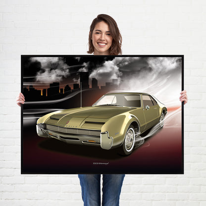 Oldsmobile Toronado American Muscle Car Poster