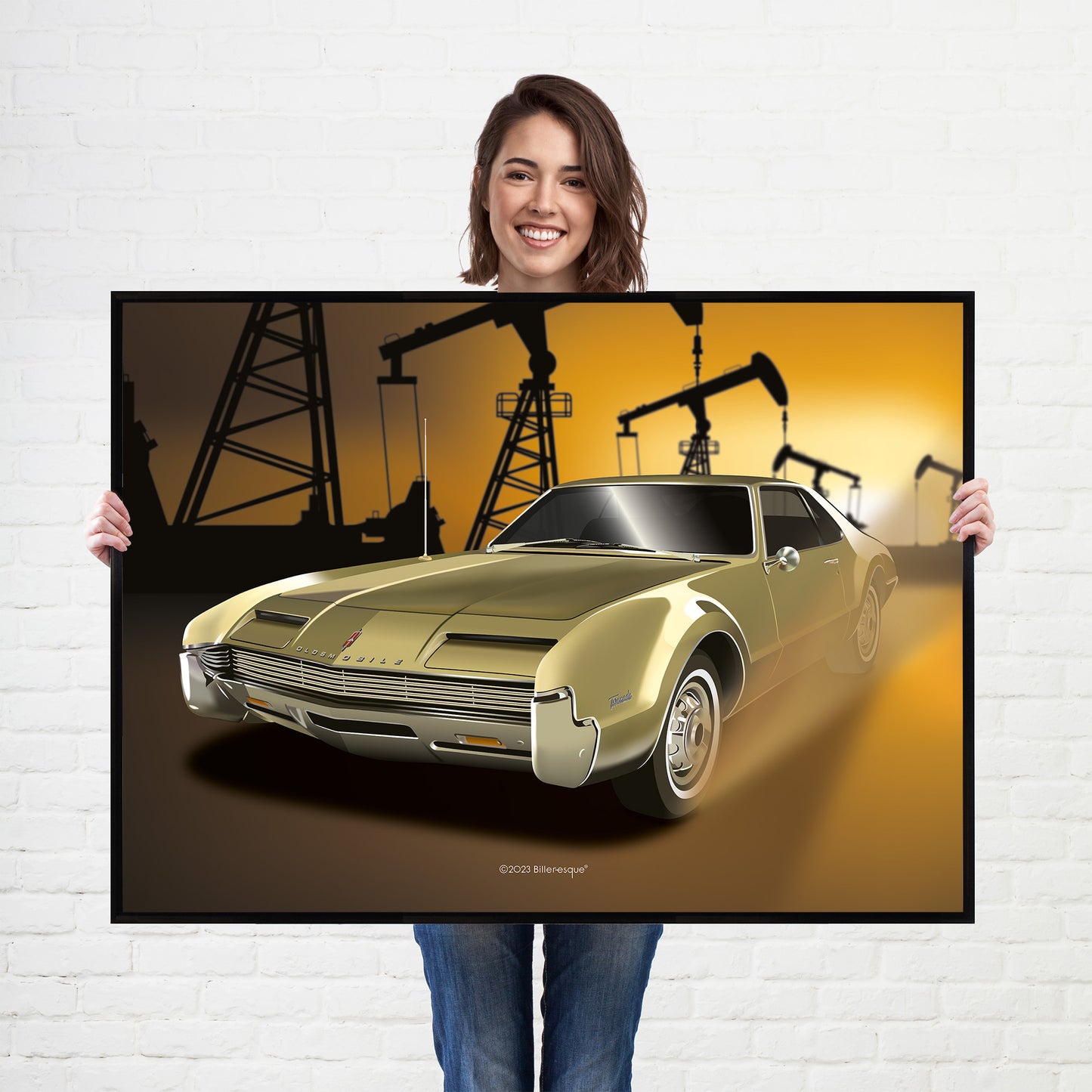 Oldsmobile Toronado American Muscle Car Poster