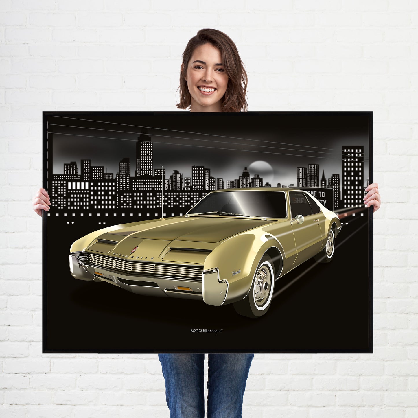 Oldsmobile Toronado American Muscle Car Poster