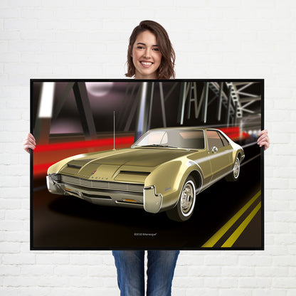 Oldsmobile Toronado American Muscle Car Poster