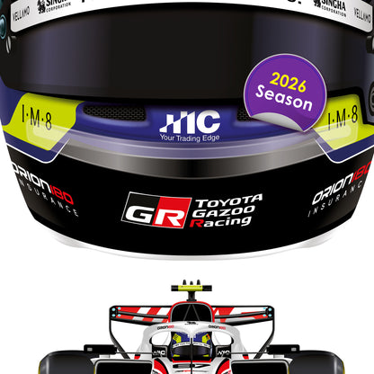 Oliver Bearman Formula 1 Racing Helmet 2026 Haas Print