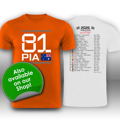 Oscar Piastri Formula 1 McLaren 2026 Racing Car Print