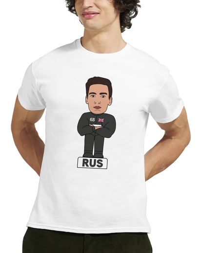 George Russell 2026 Cartoon Calendar Formula 1 F1 T-Shirt