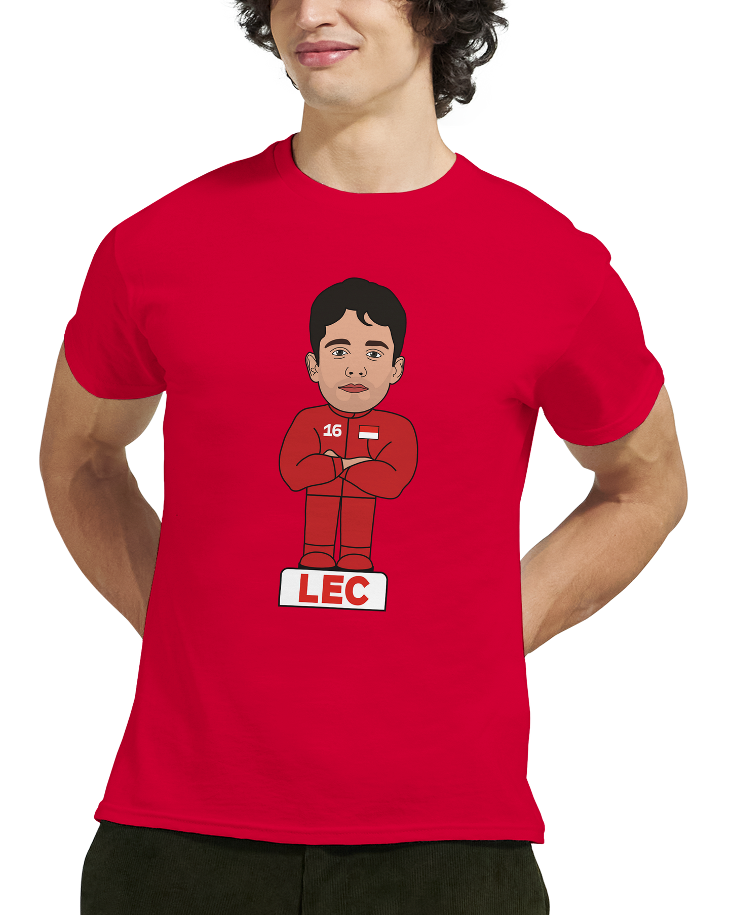 Charles Leclerc 2026 Cartoon Calendar Formula 1 T-Shirt