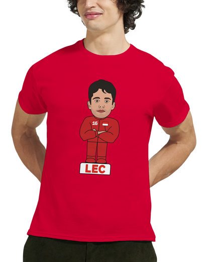 Charles Leclerc 2026 Cartoon Calendar Formula 1 T-Shirt