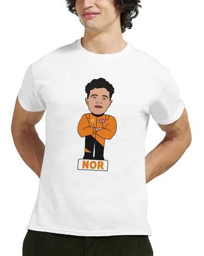 Lando Norris 2026 Cartoon Calendar Formula 1 F1 T-Shirt