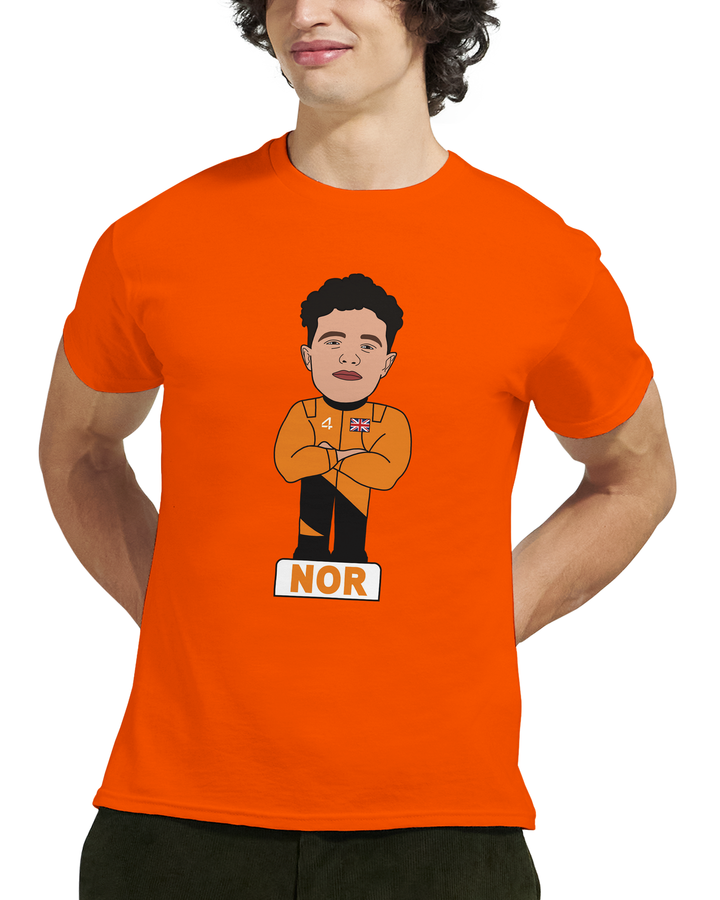 Lando Norris 2026 Cartoon Calendar Formula 1 F1 T-Shirt