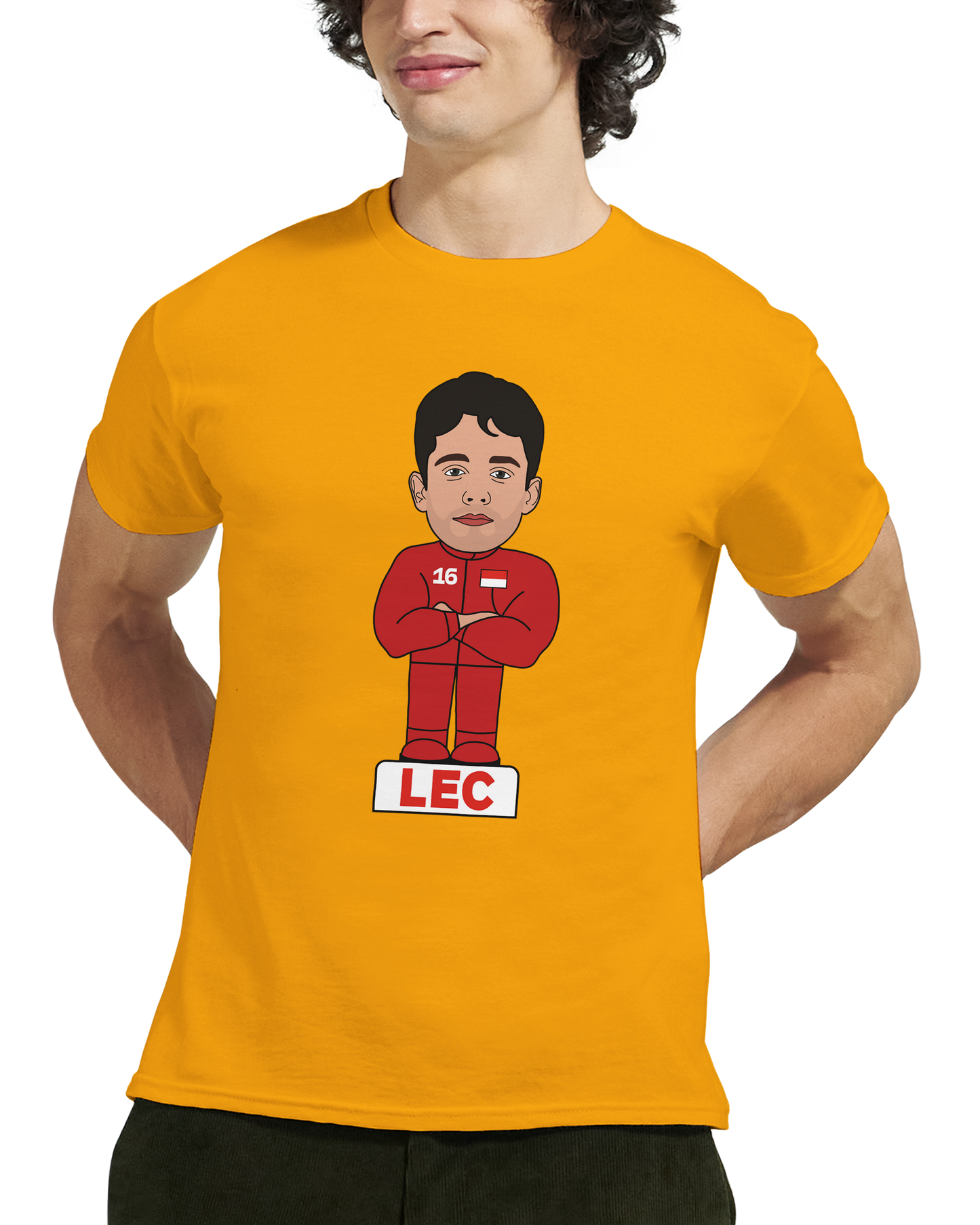 Charles Leclerc 2026 Cartoon Calendar Formula 1 T-Shirt