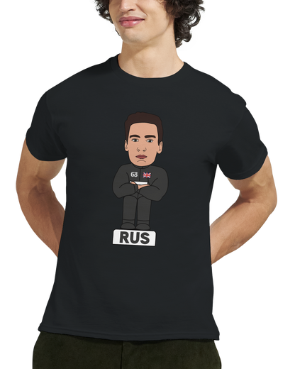 George Russell 2026 Cartoon Calendar Formula 1 F1 T-Shirt