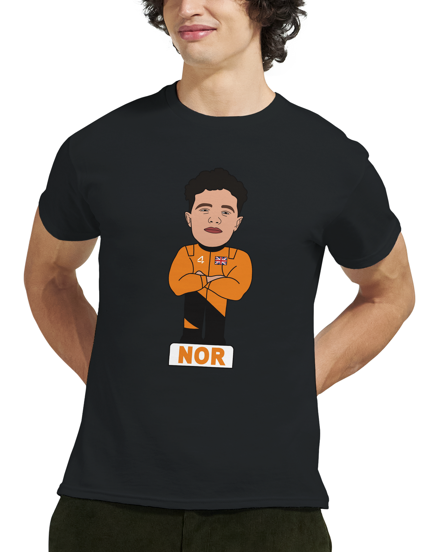 Lando Norris 2026 Cartoon Calendar Formula 1 F1 T-Shirt
