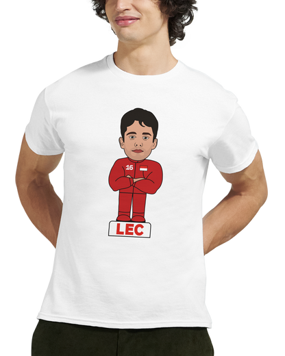 Charles Leclerc 2026 Cartoon Calendar Formula 1 T-Shirt