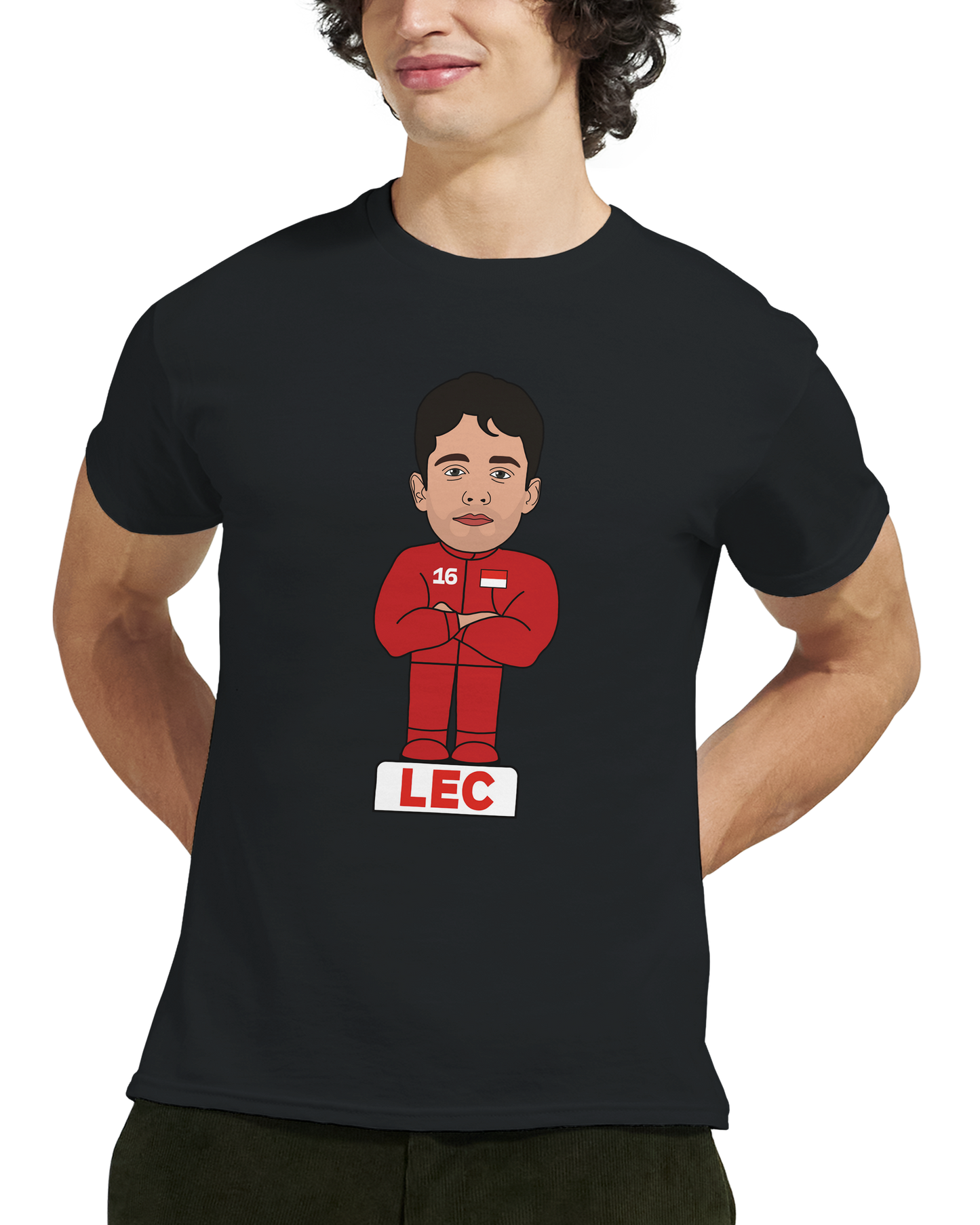 Charles Leclerc 2026 Cartoon Calendar Formula 1 T-Shirt