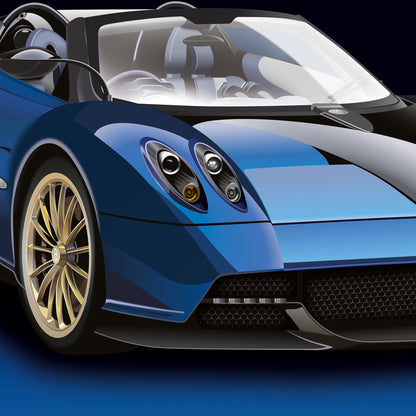 Pagani Huayra Supercar Poster - fast sports cars print