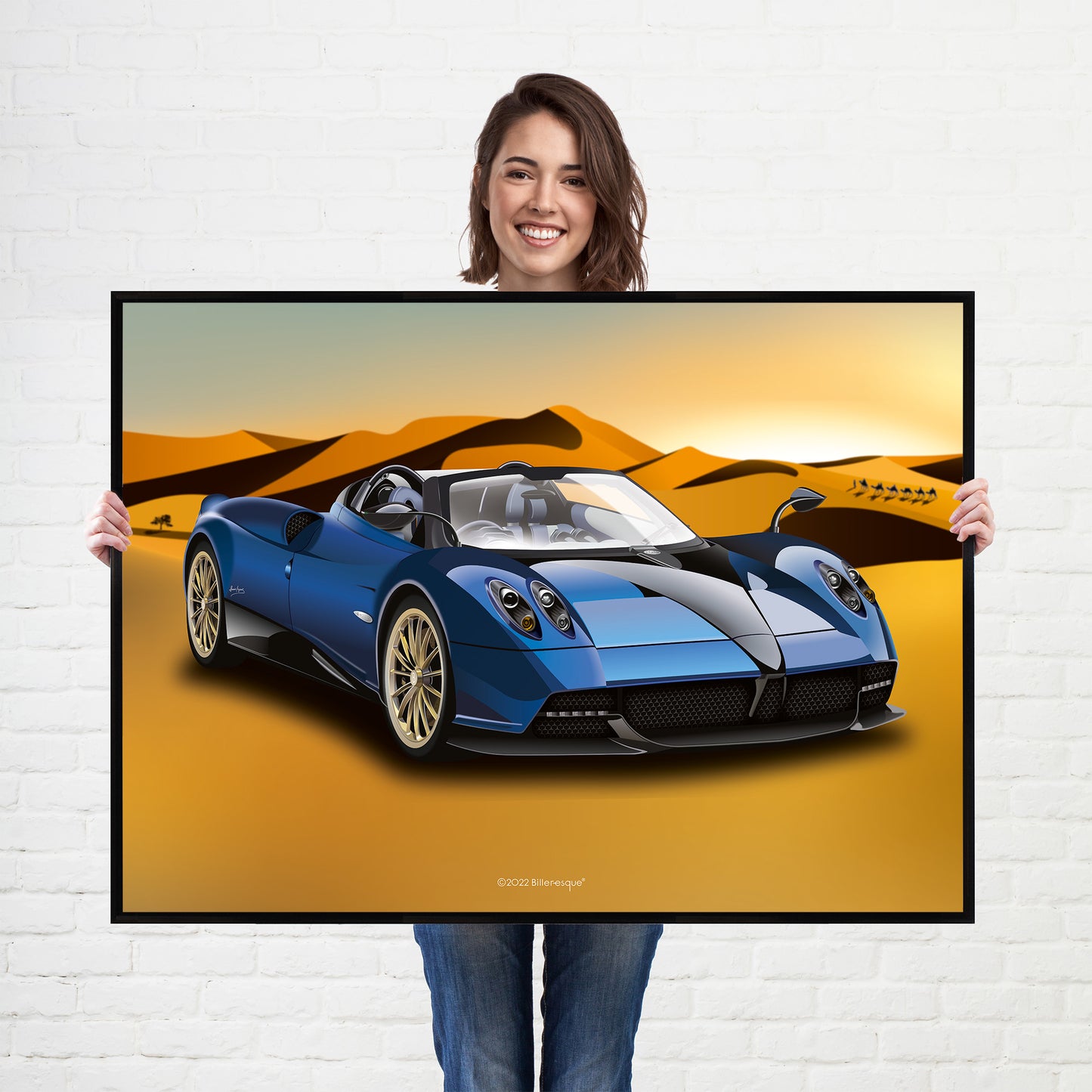 Pagani Huayra Supercar Poster - fast sports cars print