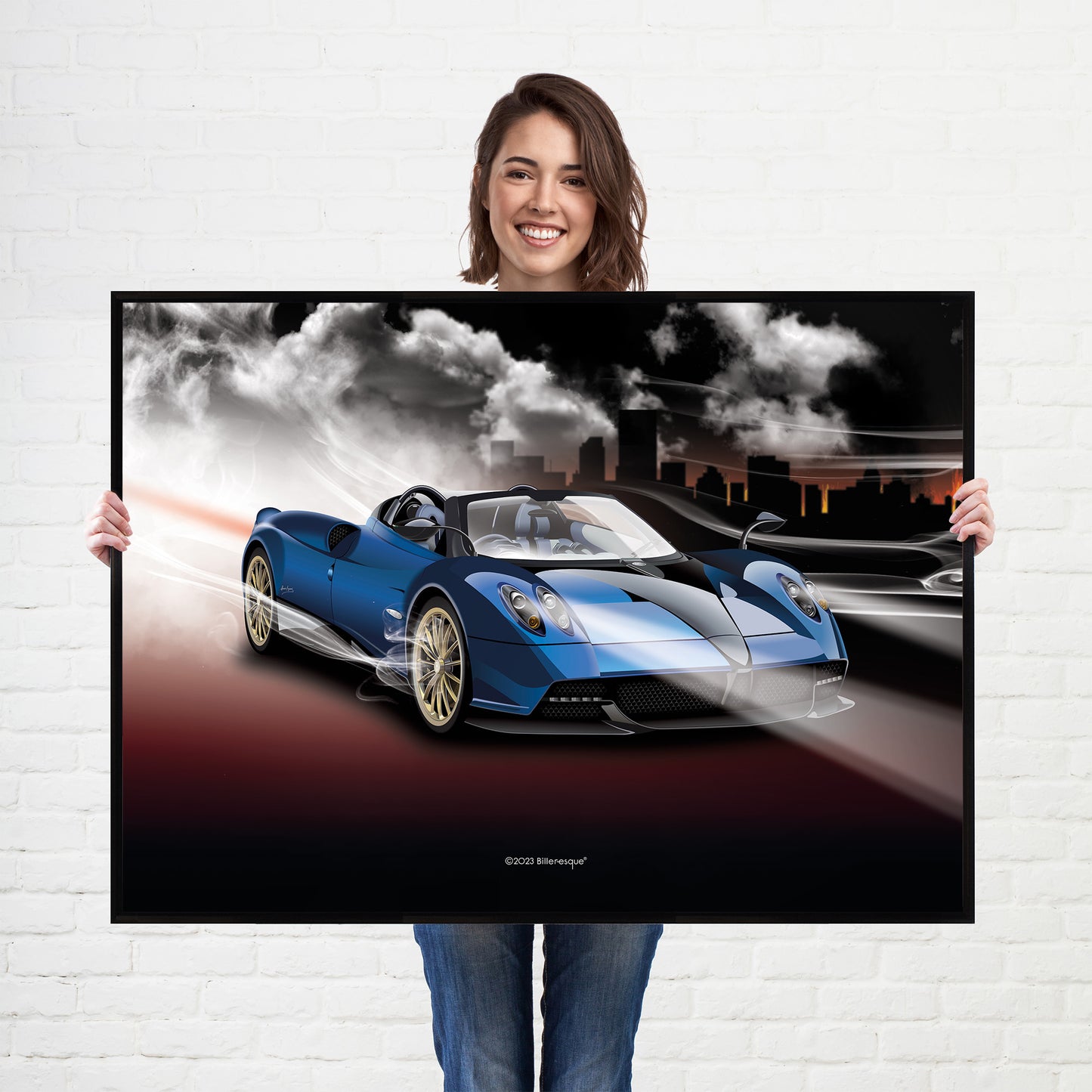 Pagani Huayra Supercar Poster - fast sports cars print