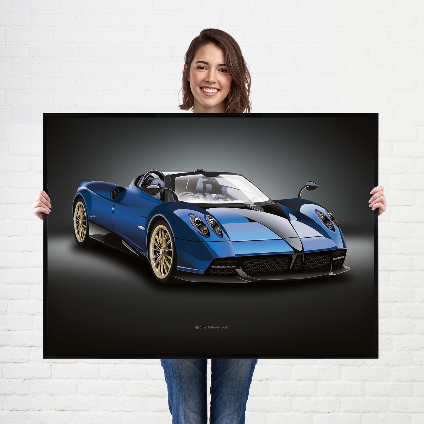 Pagani Huayra Supercar Poster - fast sports cars print