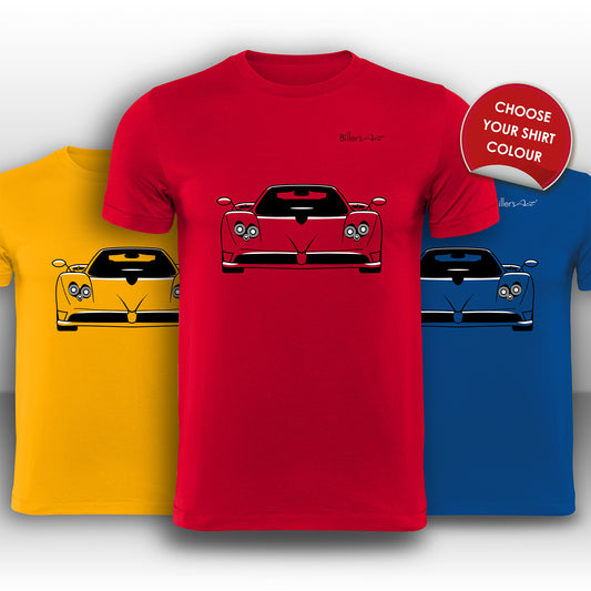 Pagani Zonda C12S Front View High Quality T-Shirt
